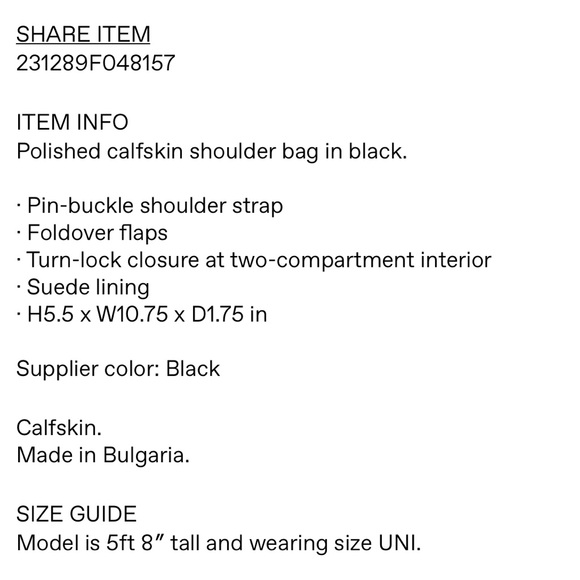 By Far Black Billy Bag in Black Shoulder Bag